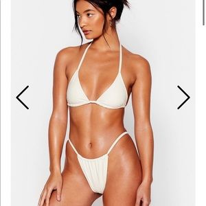 NASTYGAL CREAM BIKINI